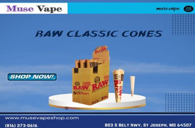 Raw Classic Cones is available in St. Joseph, MO