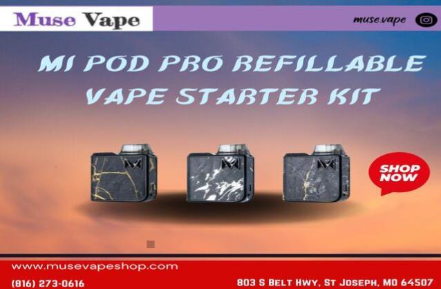 Mi Pod Pro Refillable Vape Starter Kit is available in St. Joseph, MO